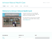 Tablet Screenshot of johnsonnaturalhealth.com